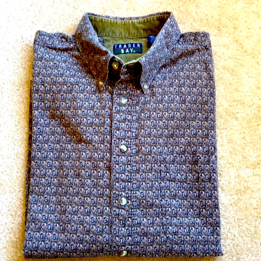 Button Down Casual Patterned Shirt